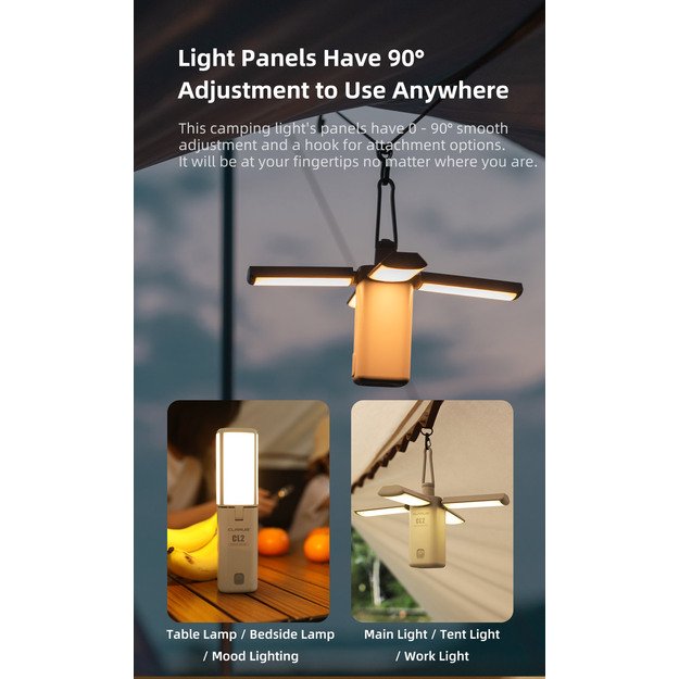 Klarus CL2 sulankstomas stovyklavimo žibintas