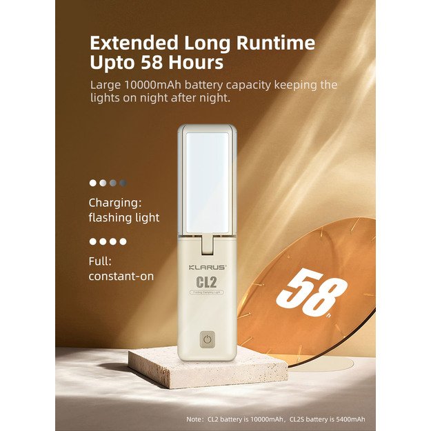 Klarus CL2 sulankstomas stovyklavimo žibintas