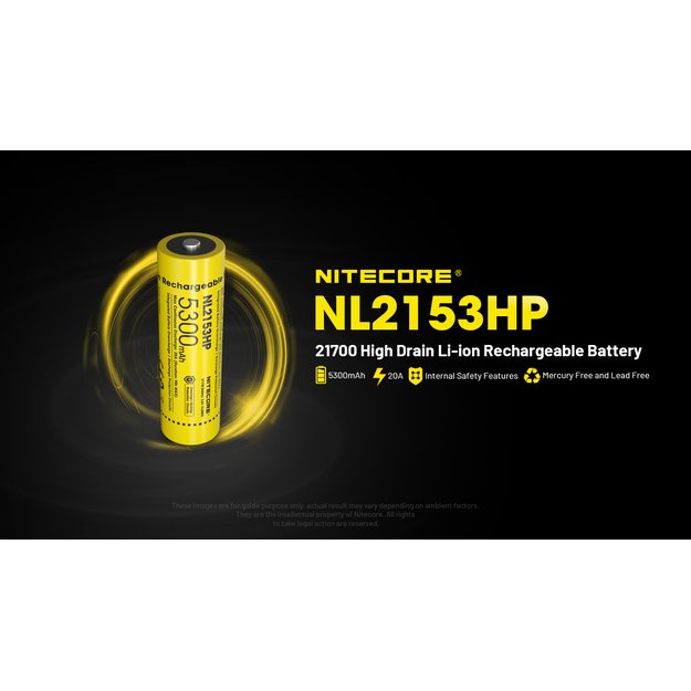 Nitecore baterija Li-Ion 21700 5300 mAh NL2153HP