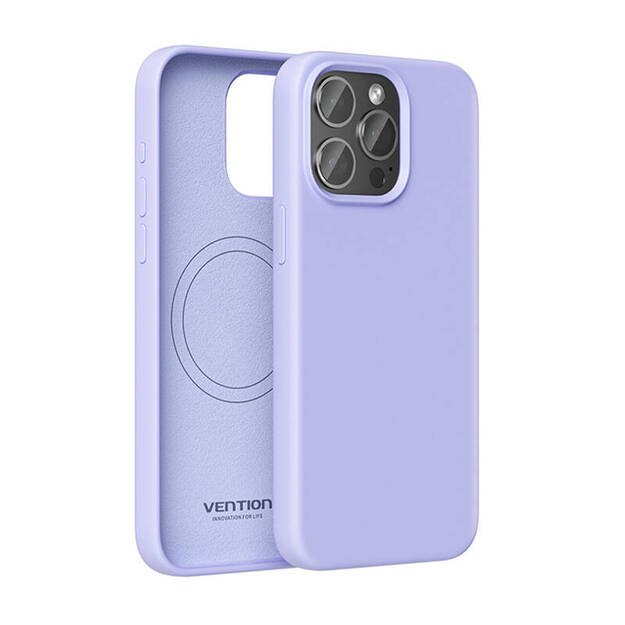 Vention KUFV0-30 silikoninis dėklas iPhone 15 Pro (violetinis)