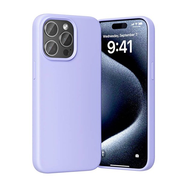 Vention KUFV0-30 silikoninis dėklas iPhone 15 Pro (violetinis)