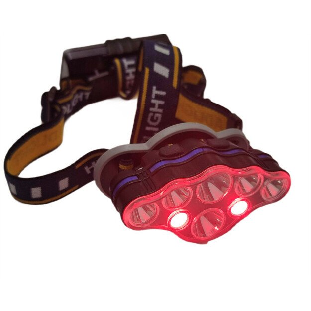 Ultravioletinis žibintuvėlis 9W su balta ir raudona šviesa