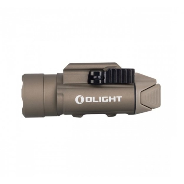 Olight PL-PRO Valkyrie žibintuvėlis ant pistoleto, desert tan