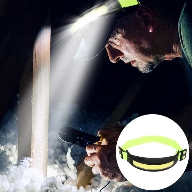 Аккумуляторный налобный фонарик Entac 5W Sensor