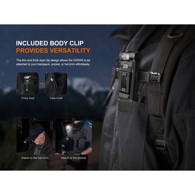 Fenix SW05R-UV White and UV LED Flashlight