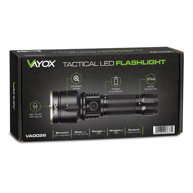 XML2 T6 LED VA0026 taktinis žibintuvėlis