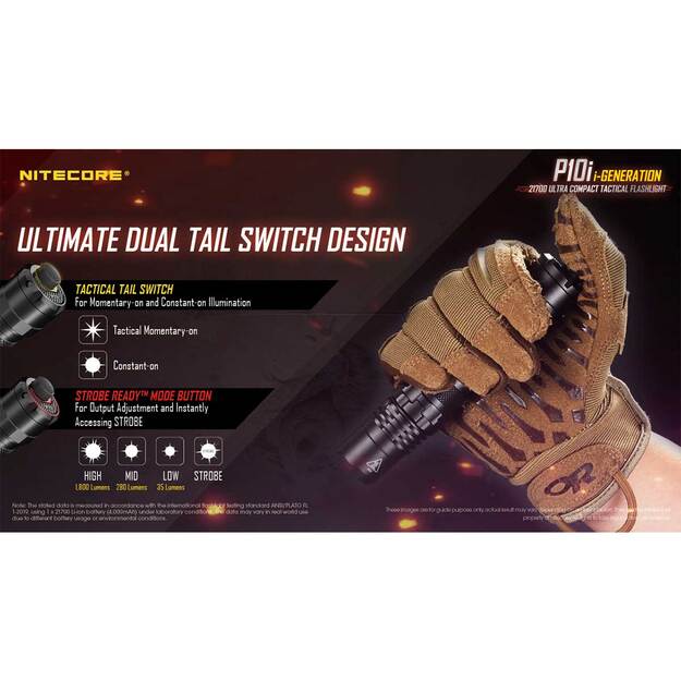 Nitecore P10i žibintuvėlis