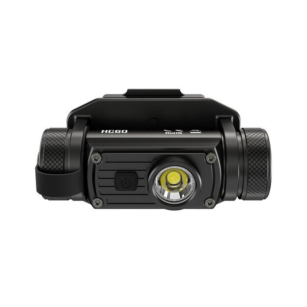 Nitecore HC60M žibintuvėlis ant šalmo