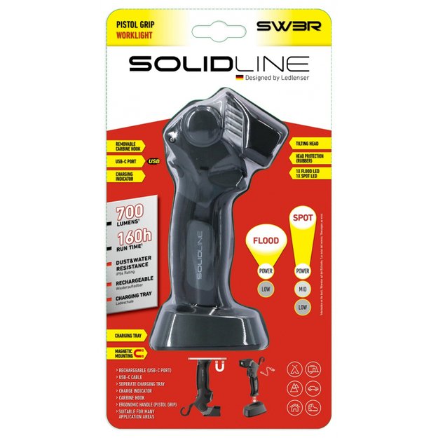 Рабочий фонарь Ledlenser SOLIDLINE SW3R 700 лм, 502758