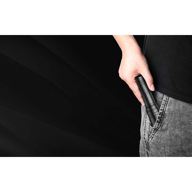 Rankinis žibintuvėlis Superfire S33-A, 124lm, USB (juodas)