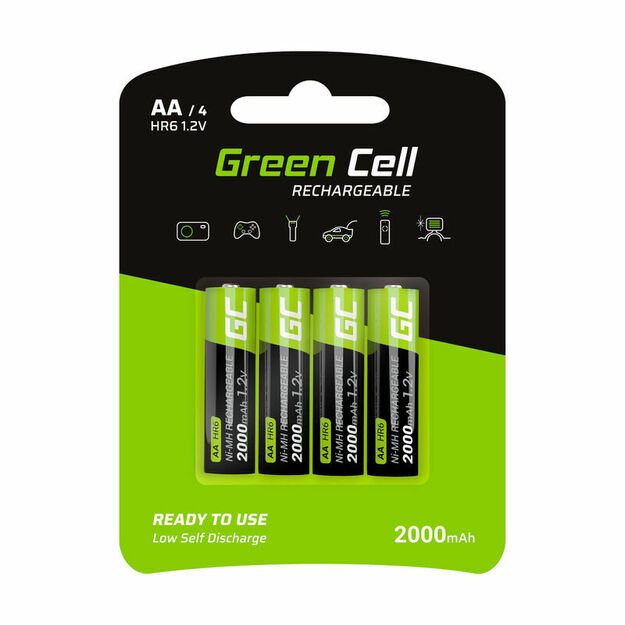 GREENCELL Green Cell akumuliatorius 4x  AA HR6 1.2V  2000 mAh GR02