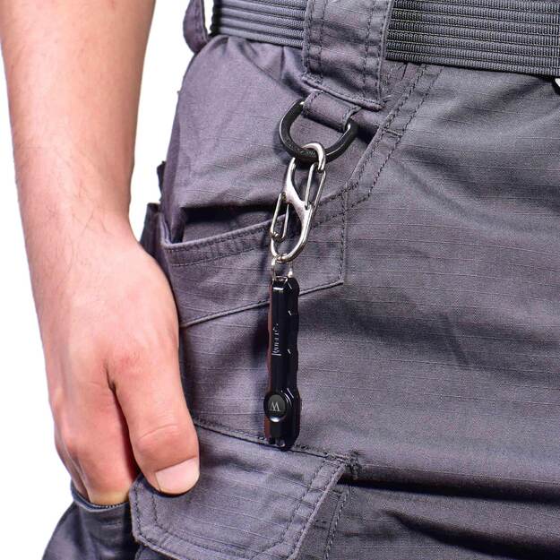 Wuben G1 juodas raktų pakabuko žibintuvėlis 40lm