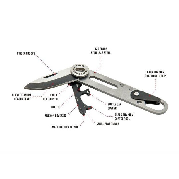 True Utility MiniMalist Multi-tool 7-IN-1 TU208