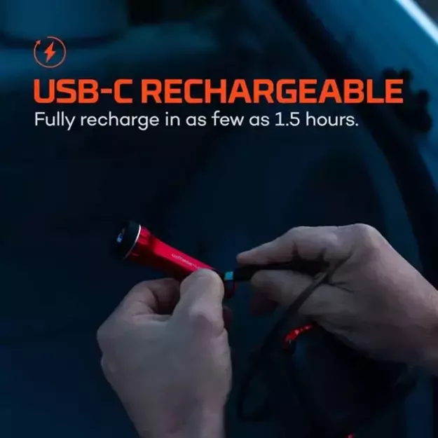 Nebo LUXTREME NANO kišeninis žibintuvėlis Raudonas