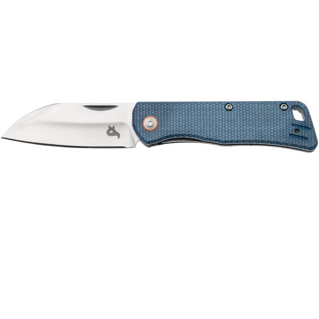BlackFox Teeny folding knife Blue Micarta, Satin D2 (BF-785 MIBL)