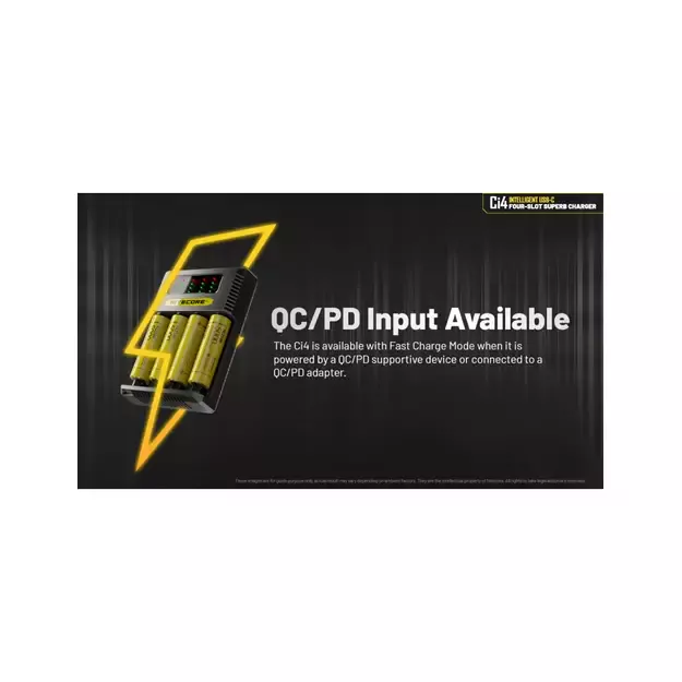 Nitecore Ci4 four-slot charger