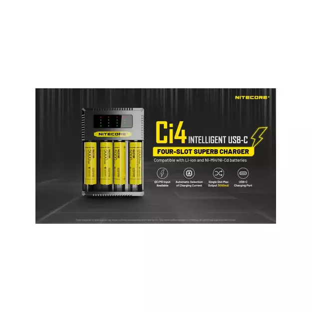 Nitecore Ci4 four-slot charger