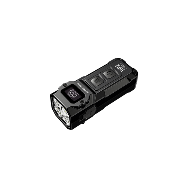Nitecore TUP2 žibintuvėlis 1200 lm, MCT, OLED Juodas
