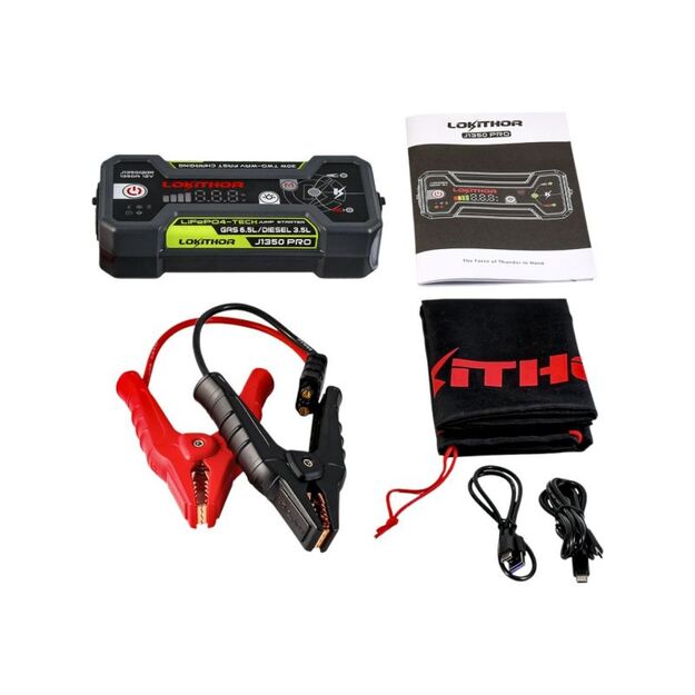 LOKITHOR J1350 Pro LiFePO4 12V užvedėjas