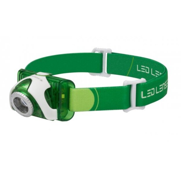 LED Lenser SEO3 LED galvos žibintuvėlis - žalias
