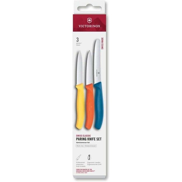 Victorinox Swiss Classic spalvotas peilių rinkinys, 3 vnt 6.7116.32C1