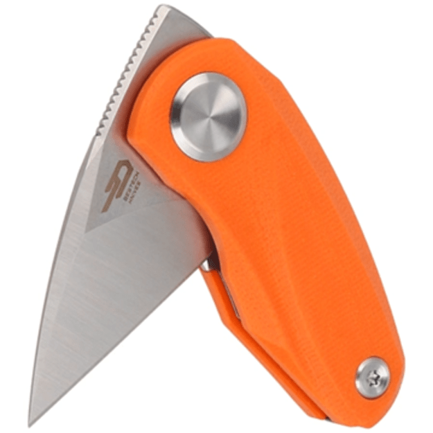 Bestech Tulip Orange sulenkiamas peiliukas G10, Satin / Stonewashed 14C28N BG38C