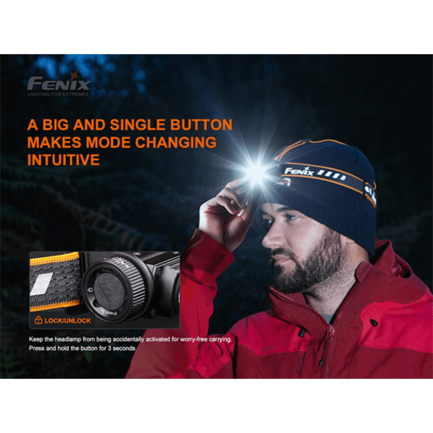 Fenix HM60R žibintuvėlis ant galvos