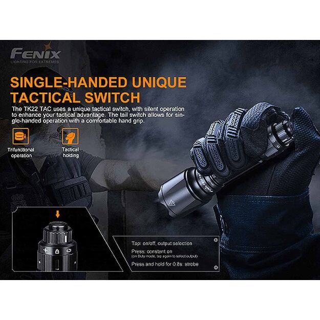FENIX TK22 TAC taktinis žibintuvėlis