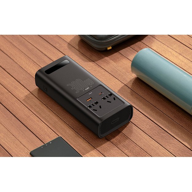 IGBT Inverter converter 300W 220V CN/EU, Baseus, Black