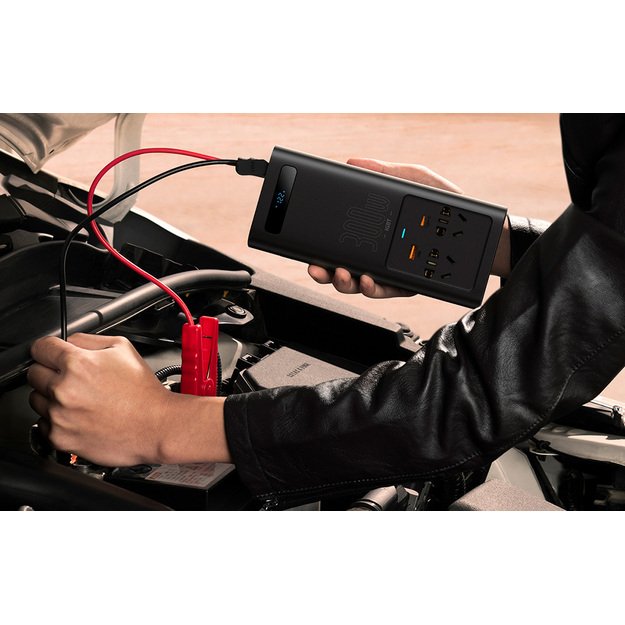 IGBT Inverter converter 300W 220V CN/EU, Baseus, Black