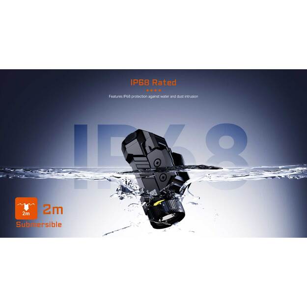 Acebeam G10 žibintuvėlis ant ginklo