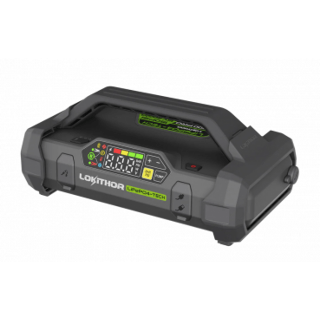 Lokithor JA3000 PRO – 12V 3000A LiFePO4 užvedimo prietaisas su oro kompresoriumi