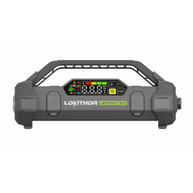 Lokithor JA3000 PRO – 12V 3000A LiFePO4 užvedimo prietaisas su oro kompresoriumi