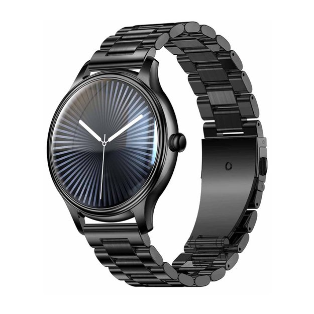 COLMI L28 Smart Watch (black + black steel strap)