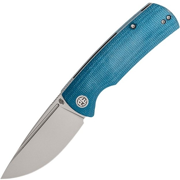 Petrified Fish Beluga Складной нож Blue Micarta PFP01BMP
