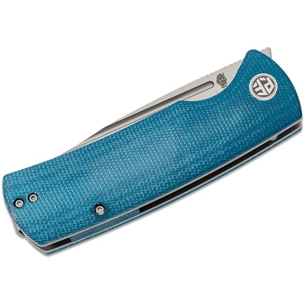 Petrified Fish Beluga Складной нож Blue Micarta PFP01BMP
