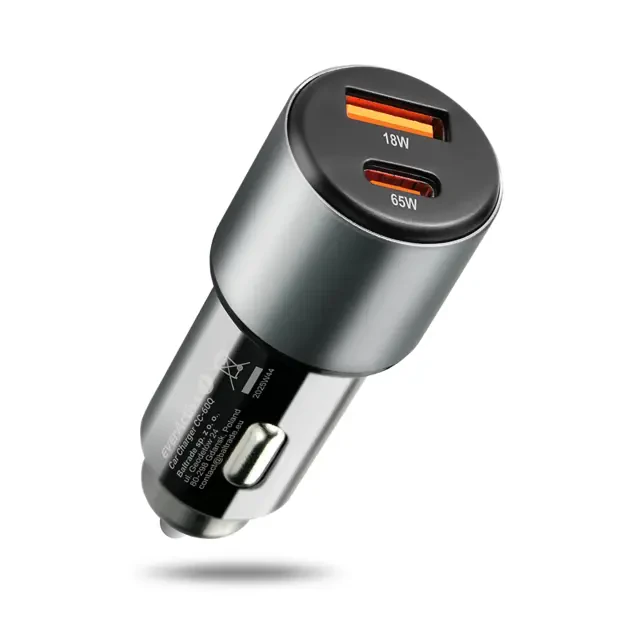 everActive CC-60Q automobilinis įkroviklis su USB QC3.0 ir USB-C PD 83W