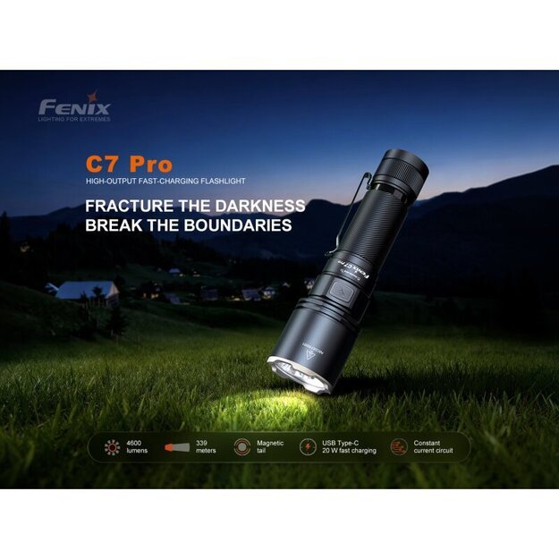 Светодиодный фонарь Fenix ​​C7 Pro с USB-подключением