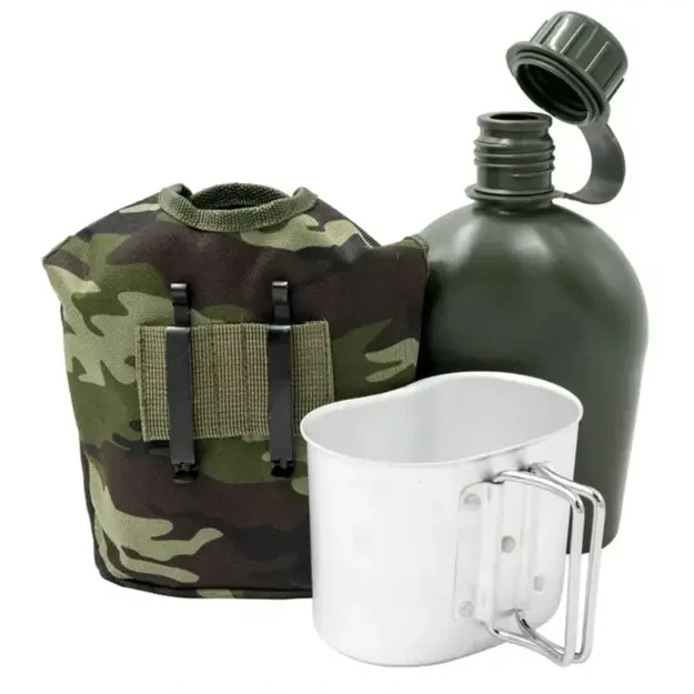 1L Canteen Set with Pouch and Cup