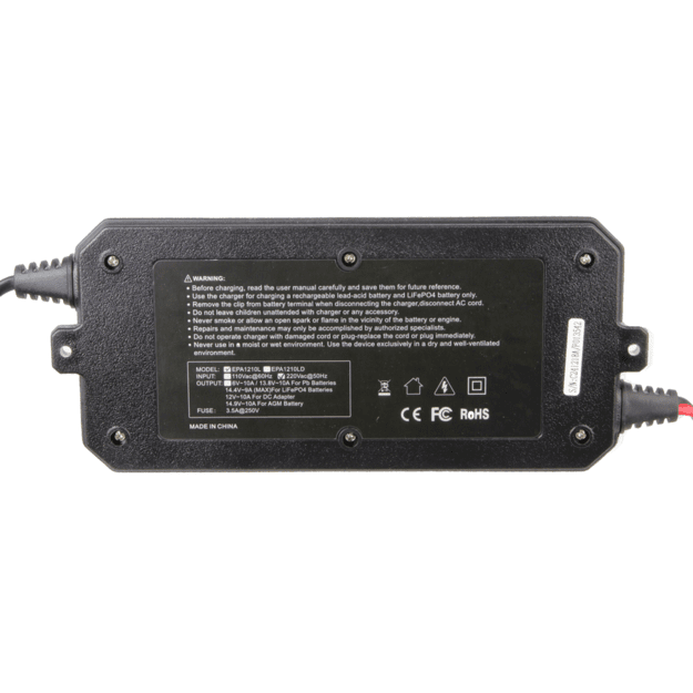 Умное зарядное устройство для аккумуляторов Everpower 12В 10А с LCD дисплеем