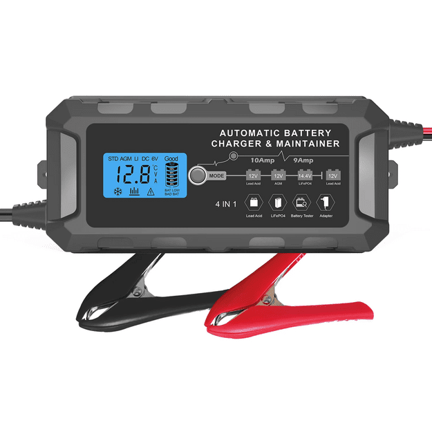 Умное зарядное устройство для аккумуляторов Everpower 12В 10А с LCD дисплеем