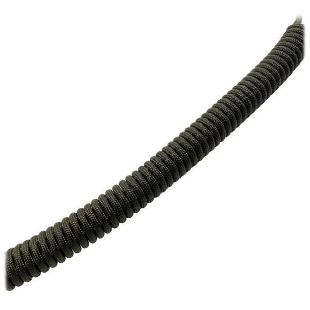 Spiralinė virvelė taktiniams raišteliams, army green