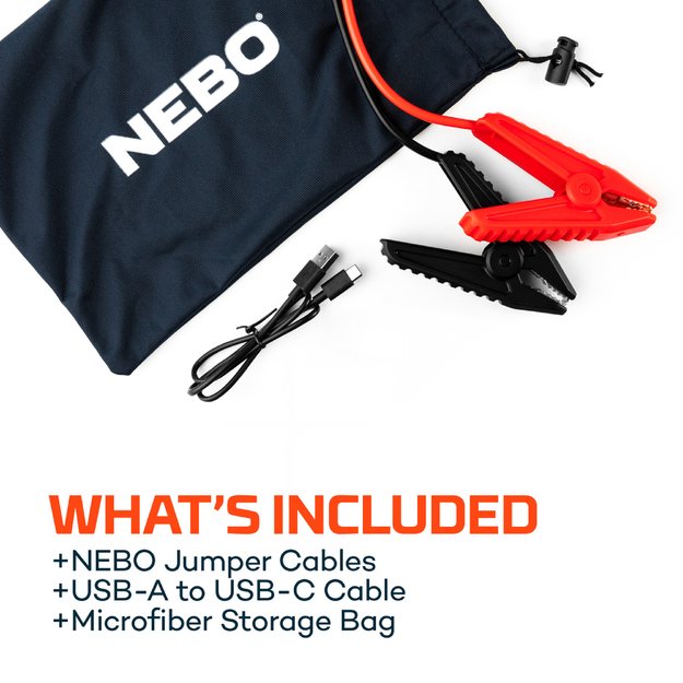 Пусковое устройство и фонарь NEBO Jumpstarter Assist 1000XP, 12В 1000А
