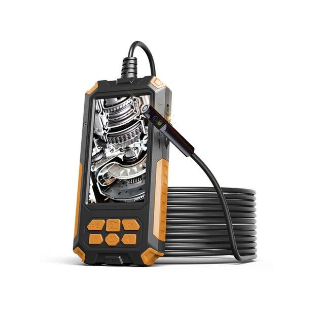 Инспекционная камера эндоскоп с двумя объективами, 5м, 9xLED, Full HD