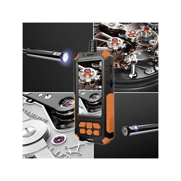 Инспекционная камера эндоскоп с двумя объективами, 5м, 9xLED, Full HD