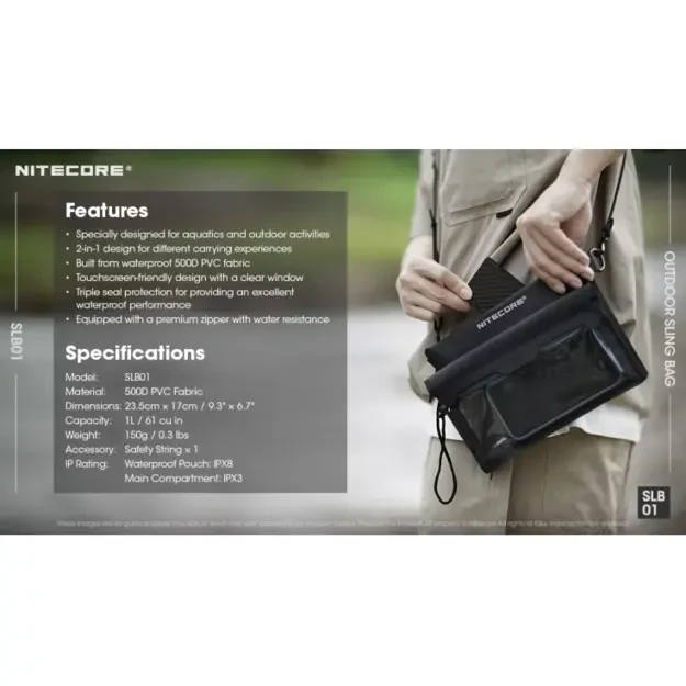 Nitecore SLB01 – Waterproof Bag