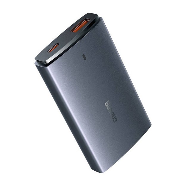 Wall charger Baseus GaN5, 65W, 1xport USB-C, 1XUSB-A