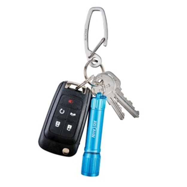 Nite Ize – gilus kišeninis karabinas – nerūdijančio plieno – sidabro spalvos – DPK-11-R3