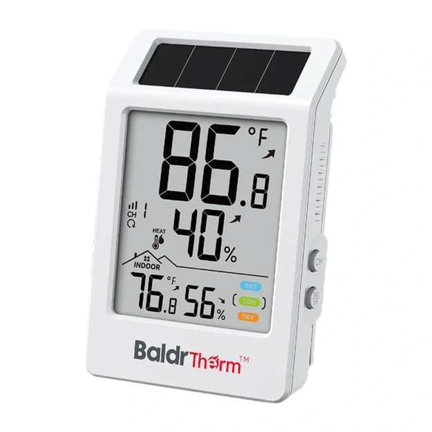 BALDRTHERM B0707 Solar-Powered Thermo-Hygrometer