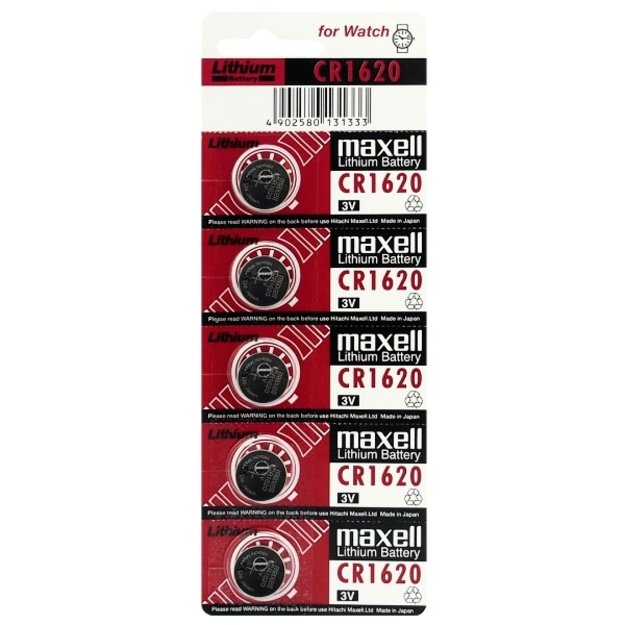 Maxell CR1620 elementas, 5 vnt.